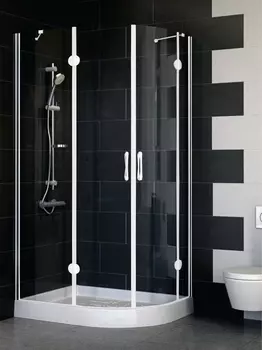 Душевой уголок Vegas Glass AFS-F 100*80 01 01 L стекло прозрачное, 100x80