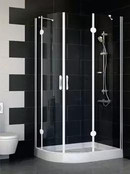 Душевой уголок Vegas Glass AFS-F 100*80 01 01 R стекло прозрачное, 100x80