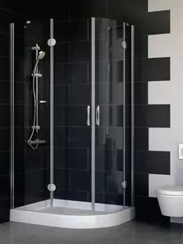 Душевой уголок Vegas Glass AFS-F 100*80 07 01 L стекло прозрачное, 100x80