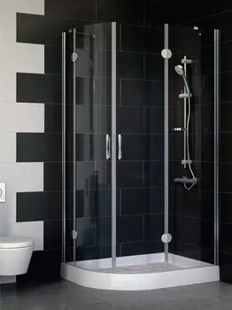 Душевой уголок Vegas Glass AFS-F 100*80 07 01 R стекло прозрачное, 100x80