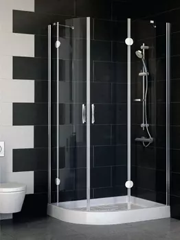 Душевой уголок Vegas Glass AFS-F 100*80 08 01 R стекло прозрачное, 100x80