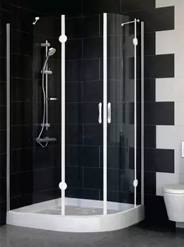 Душевой уголок Vegas Glass AFS-F 110*100 01 01 L стекло прозрачное, 110x100