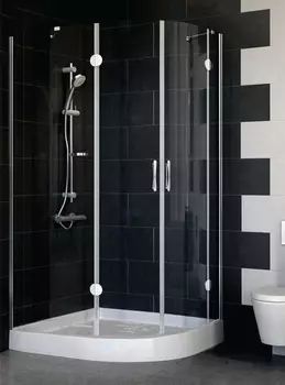 Душевой уголок Vegas Glass AFS-F 110*100 08 01 L стекло прозрачное, 110x100