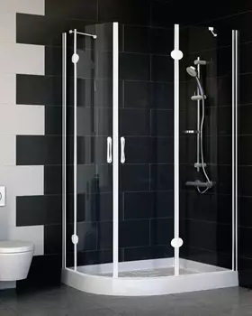 Душевой уголок Vegas Glass AFS-F 110*80 01 01 R стекло прозрачное, 110x80