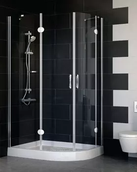 Душевой уголок Vegas Glass AFS-F 110*80 08 01 L стекло прозрачное, 110x80
