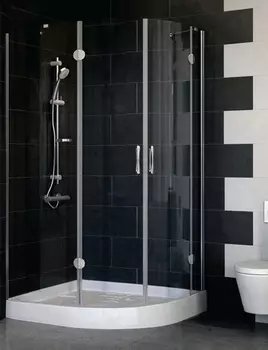 Душевой уголок Vegas Glass AFS-F 110*90 07 01 L стекло прозрачное, 110x90