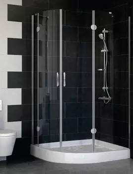 Душевой уголок Vegas Glass AFS-F 110*90 07 01 R стекло прозрачное, 110x90