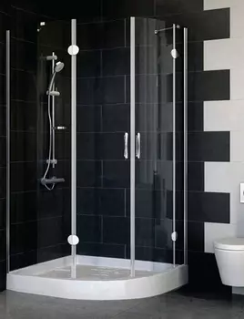 Душевой уголок Vegas Glass AFS-F 110*90 08 01 L стекло прозрачное, 110x90