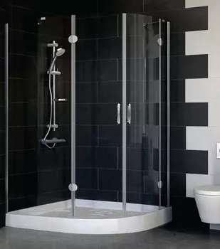 Душевой уголок Vegas Glass AFS-F 120*100 07 01 L стекло прозрачное, 120x100