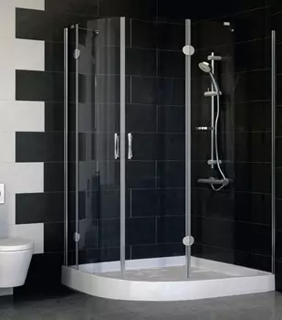 Душевой уголок Vegas Glass AFS-F 120*100 07 01 R стекло прозрачное, 120x100