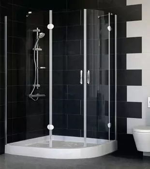 Душевой уголок Vegas Glass AFS-F 120*100 08 01 L стекло прозрачное, 120x100