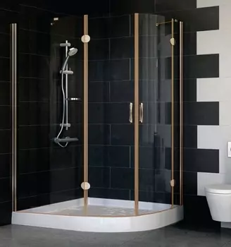 Душевой уголок Vegas Glass AFS-F 120*110 05 01 L стекло прозрачное, 120x110