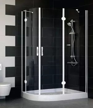 Душевой уголок Vegas Glass AFS-F 120*80 01 01 R стекло прозрачное, 120x80