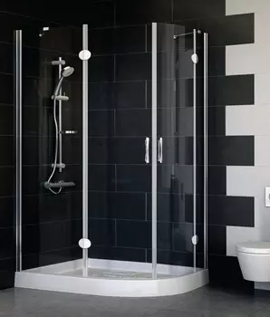 Душевой уголок Vegas Glass AFS-F 120*80 08 01 L стекло прозрачное, 120x80