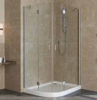Душевой уголок Vegas Glass AFS-F Lux 110*80 07 01 R профиль матовый хром, стекло прозрачное AFS-F lux 110*80 07 01 R