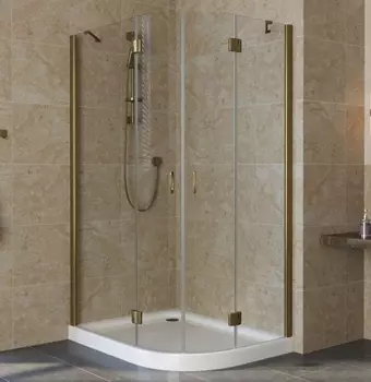 Душевой уголок Vegas Glass AFS-F Lux 110*90 05 01 L профиль бронза, стекло прозрачное AFS-F lux 110*90 05 01 L