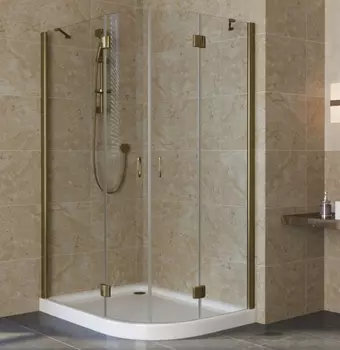 Душевой уголок Vegas Glass AFS-F Lux 120*100 05 01 L профиль бронза, стекло прозрачное AFS-F lux 120*100 05 01 L