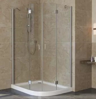 Душевой уголок Vegas Glass AFS-F Lux 120*100 07 01 L профиль матовый хром, стекло прозрачное AFS-F lux 120*100 07 01 L