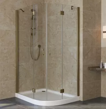 Душевой уголок Vegas Glass AFS-F Lux 120*80 05 01 L профиль бронза, стекло прозрачное AFS-F lux 120*80 05 01 L