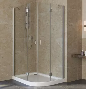 Душевой уголок Vegas Glass AFS-F Lux 120*80 07 01 L профиль матовый хром, стекло прозрачное AFS-F lux 120*80 07 01 L