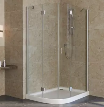 Душевой уголок Vegas Glass AFS-F Lux 120*80 07 01 R профиль матовый хром, стекло прозрачное AFS-F lux 120*80 07 01 R