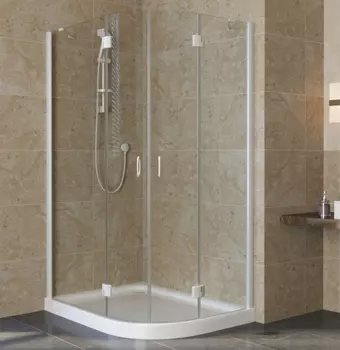 Душевой уголок Vegas Glass AFS-F Lux 120*90 01 01 L профиль белый, стекло прозрачное AFS-F lux 120*90 01 01 L