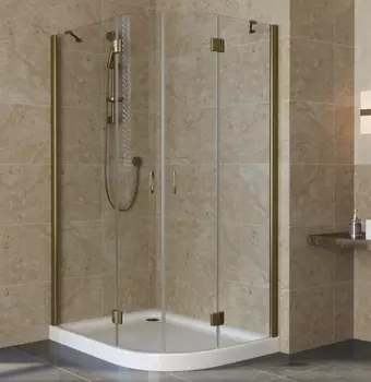 Душевой уголок Vegas Glass AFS-F Lux 120*90 05 01 L профиль бронза, стекло прозрачное AFS-F lux 120*90 05 01 L