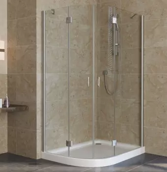 Душевой уголок Vegas Glass AFS-F Lux 120*90 07 01 R профиль матовый хром, стекло прозрачное AFS-F lux 120*90 07 01 R