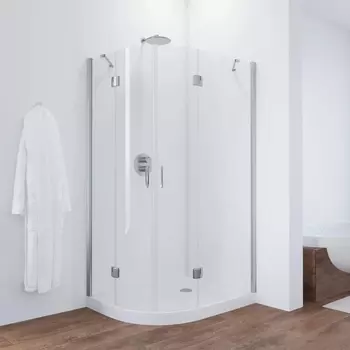 Душевой уголок Vegas Glass AFS-F TUR NOVO h1890 110*100 08 01 R профиль глянцевый хром, стекло прозрачное