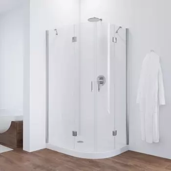 Душевой уголок Vegas Glass AFS-F TUR NOVO h1890 110*100 08 01 L профиль глянцевый хром, стекло прозрачное