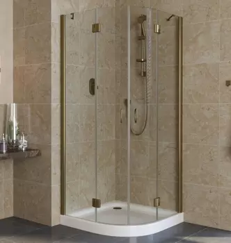 Душевой уголок Vegas Glass AFS Lux 0090 05 01 профиль бронза, стекло прозрачное AFS lux 0090 05 01