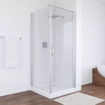 Душевой уголок Vegas Glass EP-Fis 0080 07 01 R профиль матовый хром, стекло прозрачное EP-Fis 80 07 01 R