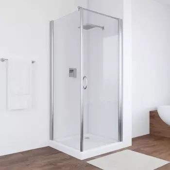 Душевой уголок Vegas Glass EP-Fis 0080 08 01 R профиль глянцевый хром, стекло прозрачное EP-Fis 80 08 01 R