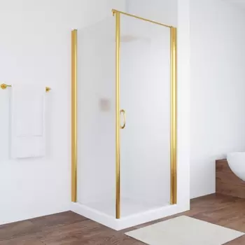 Душевой уголок Vegas Glass EP-Fis 0080 09 10 R профиль золото, стекло сатин EP-Fis 80 09 10 R