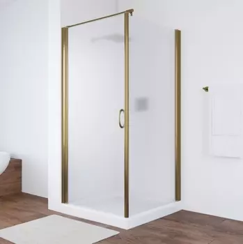 Душевой уголок Vegas Glass EP-Fis 0090 05 10 L профиль бронза, стекло сатин EP-Fis 90 05 10 L