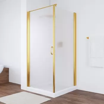 Душевой уголок Vegas Glass EP-Fis 0090 09 10 L профиль золото, стекло сатин EP-Fis 90 09 10 L