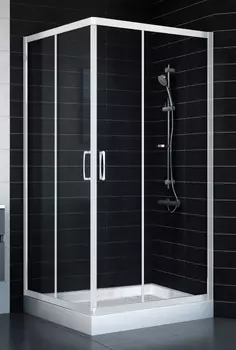 Душевой уголок Vegas Glass ZA 0100 01 01 стекло прозрачное, 100x100