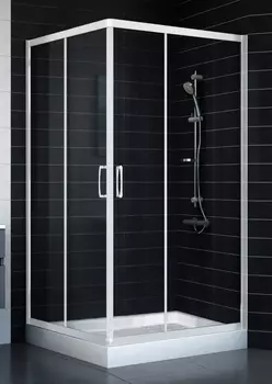 Душевой уголок Vegas Glass ZA 0110 01 01 стекло прозрачное, 110x110