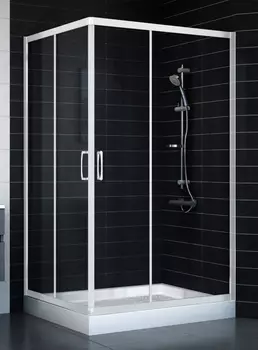 Душевой уголок Vegas Glass ZA-F 0110*100 01 01 стекло прозрачное, 100x110 ZA-F 110*100 01 01