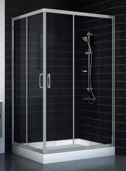 Душевой уголок Vegas Glass ZA-F 0110*100 07 01 стекло прозрачное, 100x110 ZA-F 110*100 07 01