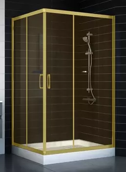 Душевой уголок Vegas Glass ZA-F 0110*100 09 05 стекло бронза, 100x110 ZA-F 110*100 09 05
