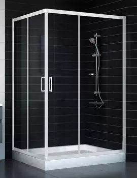 Душевой уголок Vegas Glass ZA-F 0120*100 01 01 стекло прозрачное, 100x120 ZA-F 120*100 01 01