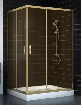 Душевой уголок Vegas Glass ZA-F 0120*100 05 05 стекло бронза, 100x120 ZA-F 120*100 05 05