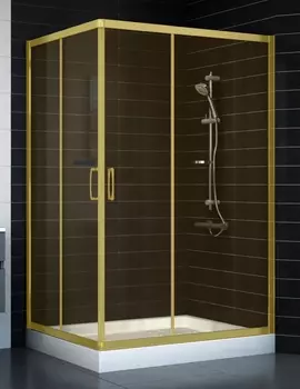 Душевой уголок Vegas Glass ZA-F 0120*100 09 05 стекло бронза, 100x120 ZA-F 120*100 09 05