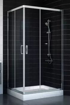 Душевой уголок Vegas Glass ZA-F 80*100 08 01 стекло прозрачное, 80x100 ZA-F 100*80 08 01