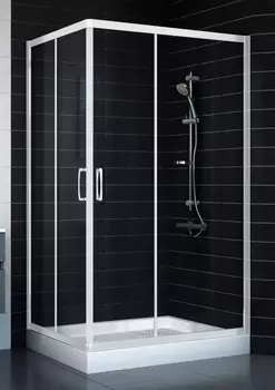 Душевой уголок Vegas Glass ZA-F 80*110 01 01 стекло прозрачное, 80x110 ZA-F 110*80 01 01