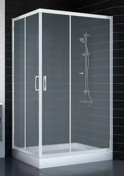 Душевой уголок Vegas Glass ZA-F 80*110 01 10 стекло сатин, 80x110 ZA-F 110*80 01 10