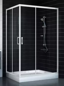 Душевой уголок Vegas Glass ZA-F 80*120 01 01 стекло прозрачное, 80x120 ZA-F 120*80 01 01