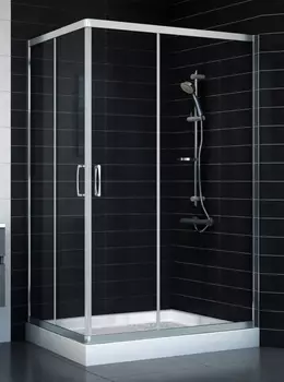 Душевой уголок Vegas Glass ZA-F 80*120 08 01 стекло прозрачное, 80x120 ZA-F 120*80 08 01