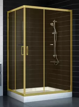 Душевой уголок Vegas Glass ZA-F 80*120 09 05 стекло бронза, 80x120 ZA-F 120*80 09 05